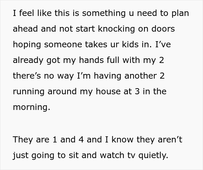 "They Call Me Evil And Rude": Couple Asks Neighbor To Take Kids At 3am, Are Shocked To Be Told ‘No’ "They Call Me Evil And Rude": Couple Asks Neighbor To Take Kids At 3am, Are Shocked To Be Told ‘No’