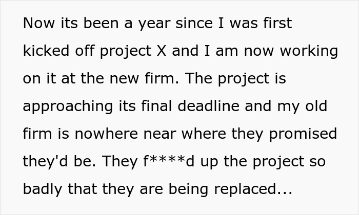 Woman Resigns After Being Removed From A Project, Watches Company Crumble Down At Her New Job Woman Resigns After Being Removed From A Project, Watches Company Crumble Down At Her New Job