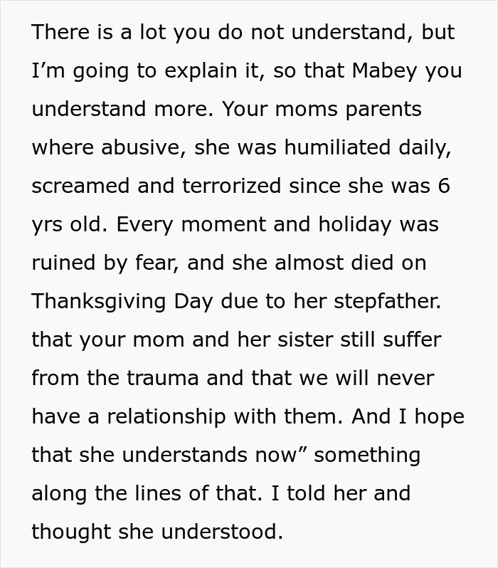 Dad Explains To His 16YO That Her Grandparents Abused Her Mom, She Invites Them Over To Her Birthday Dad Explains To His 16YO That Her Grandparents Abused Her Mom, She Invites Them Over To Her Birthday