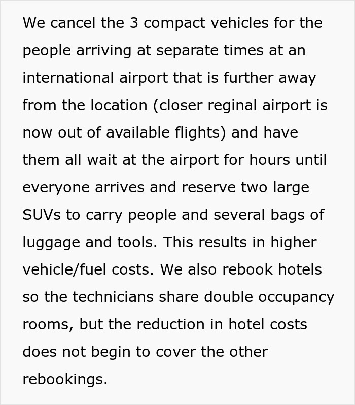 Company Thinks $35k For A Business Trip Is Absurd, Ends Up Paying Even More Company Thinks $35k For A Business Trip Is Absurd, Ends Up Paying Even More