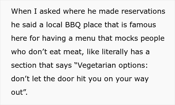 Vegan Wants To Pay For Friend’s Entire Bday Dinner, He Picks A Place That Makes Fun Of Vegans