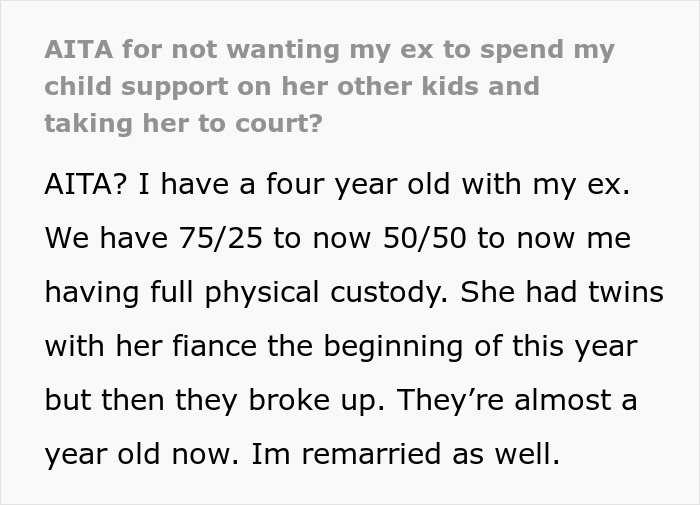 Dad Done With Ex Using Child Support Payments On Her New Kids, Takes Her To Court Dad Done With Ex Using Child Support Payments On Her New Kids, Takes Her To Court