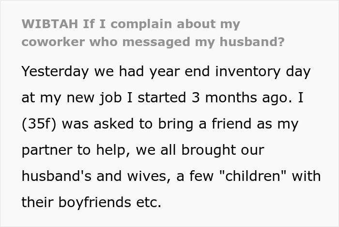 "Do You Have A Crush On My Husband?": Coworker Crosses Major Boundary, Regrets It