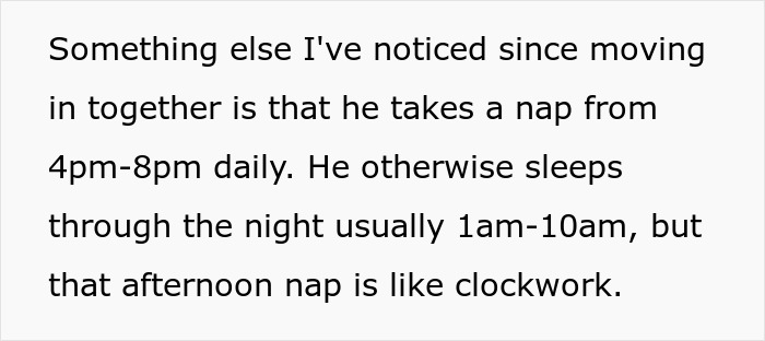 Girlfriend Is Confused Why Her BF Takes 4-Hour Naps, Begs Him To Help Her With Chores Girlfriend Is Confused Why Her BF Takes 4-Hour Naps, Begs Him To Help Her With Chores