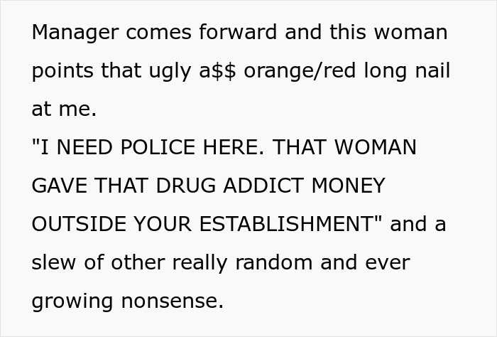 “I Need Police Here”: Karen Throws A Fit Over Homeless Man Buying Food, Gets Taught A Lesson “I Need Police Here”: Karen Throws A Fit Over Homeless Man Buying Food, Gets Taught A Lesson