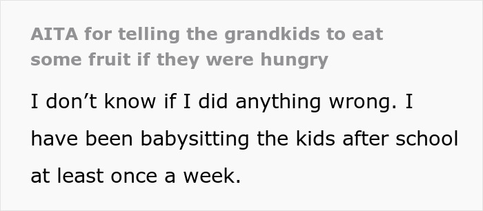 Grandma Refuses To Be Rushed By Her Grandkids To Make Dinner, Mom Says She’s A Jerk For It