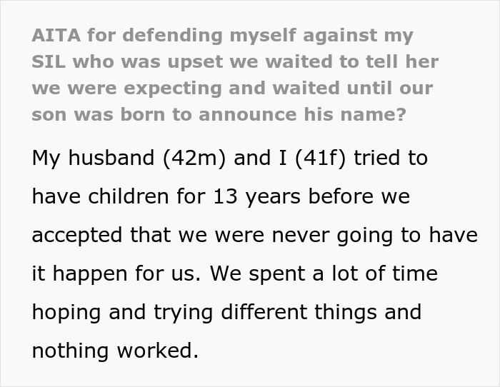 SIL Desperately Wants To Insert Herself Into Couple’s Pregnancy, Rudely Says She Feels ‘Cut Out’ SIL Desperately Wants To Insert Herself Into Couple’s Pregnancy, Rudely Says She Feels ‘Cut Out’