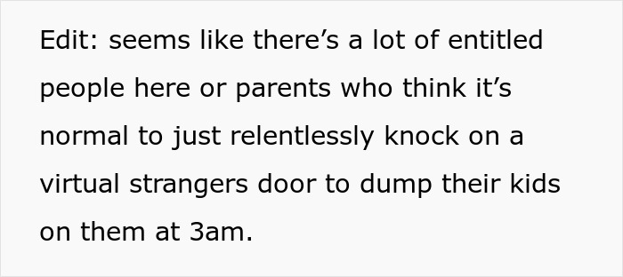 "They Call Me Evil And Rude": Couple Asks Neighbor To Take Kids At 3am, Are Shocked To Be Told ‘No’ "They Call Me Evil And Rude": Couple Asks Neighbor To Take Kids At 3am, Are Shocked To Be Told ‘No’