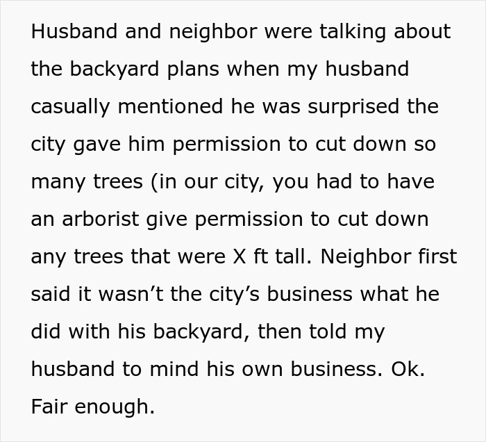 “Husband Tries To Warn Neighbors About Their Landscaping, Gets Told To Mind His Own Business”