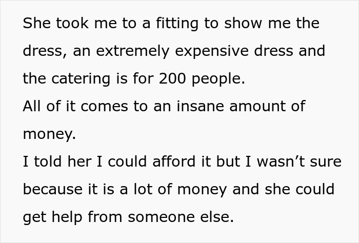 Woman Tries To Guilt-Trip Her Sister Into Paying For Her Massive Wedding With 200 Guests
