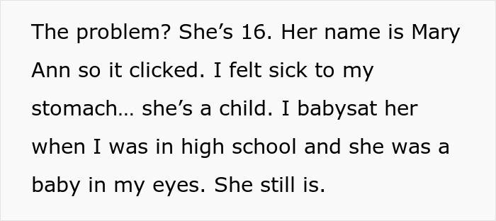 Woman Is Disgusted By Her 25 Y.O. Brother Dating A 16 Y.O., Decides To Uncover Their Secret Woman Is Disgusted By Her 25 Y.O. Brother Dating A 16 Y.O., Decides To Uncover Their Secret
