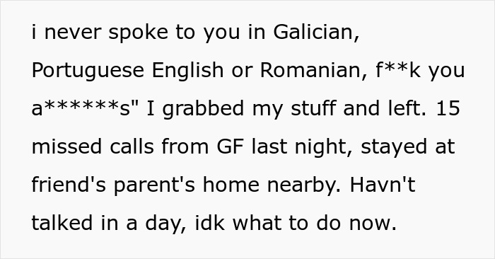 Woman’s Family Keeps Responding To Her BF In A Language That He Doesn’t Understand, He Leaves Dinner 