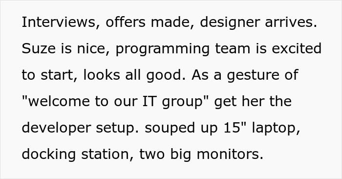 Team Manager Takes Designer's Big Monitors Away To Show How Real Users See Her Designs Team Manager Takes Designer's Big Monitors Away To Show How Real Users See Her Designs