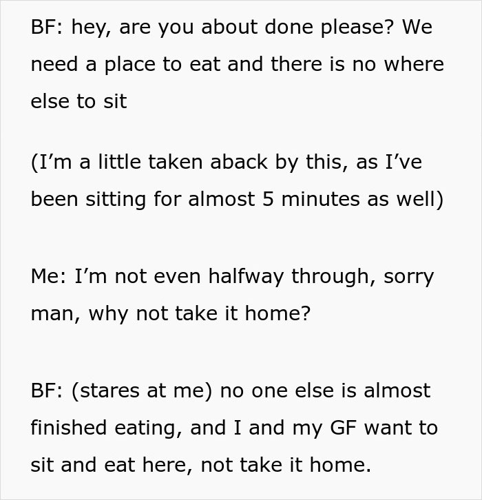 Man Puts Entitled Couple In Their Place, Resumes Enjoying His Chicken Wings 
