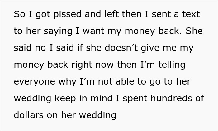 Woman Offended She Was Uninvited From Her Cousin’s Wedding With Her Ex, Tells Everyone About It Woman Offended She Was Uninvited From Her Cousin’s Wedding With Her Ex, Tells Everyone About It