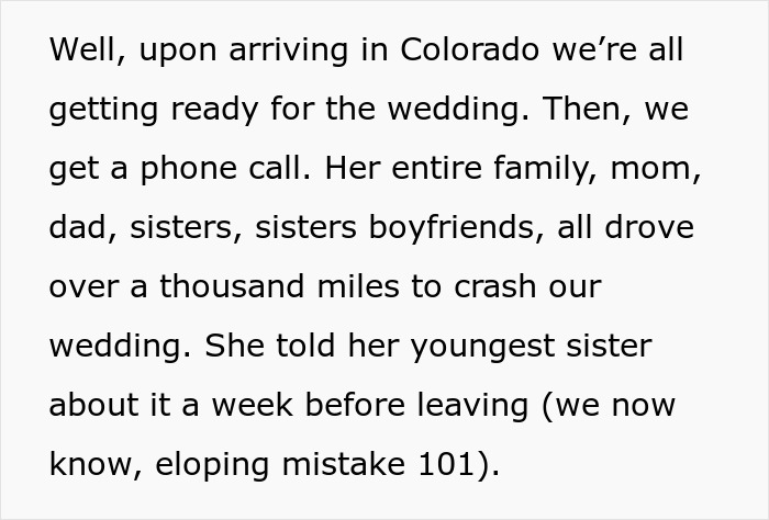 Couple's Secret Wedding Turns Into True Disaster As Bride's Toxic Relatives Break Into The Ceremony Couple's Secret Wedding Turns Into True Disaster As Bride's Toxic Relatives Break Into The Ceremony
