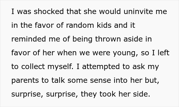 “AITA For Refusing To Go To My Sister's Wedding, Knowing It Means Our Family Won't Attend?”