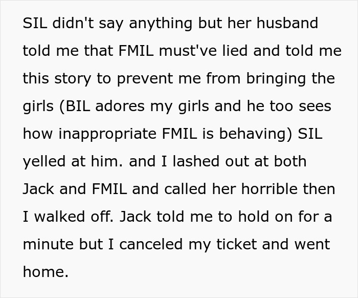 Woman Cancels Her Ticket And Leaves Family Vacation After Learning MIL Excluded Her Kids Only Woman Cancels Her Ticket And Leaves Family Vacation After Learning MIL Excluded Her Kids Only
