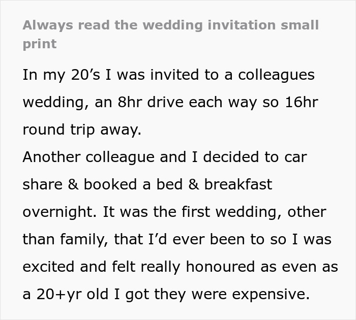 "Always Read The Wedding Invitation Small Print": 2 Guests Leave Wedding Mortified