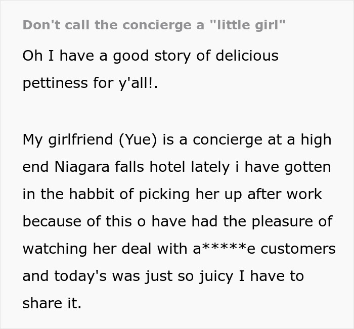 Entitled Hotel Guest Calls Concierge A “Little Girl” When She Doesn’t Do His Bidding, Regrets It