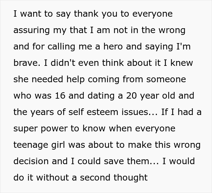 Woman Is Disgusted By Her 25 Y.O. Brother Dating A 16 Y.O., Decides To Uncover Their Secret Woman Is Disgusted By Her 25 Y.O. Brother Dating A 16 Y.O., Decides To Uncover Their Secret