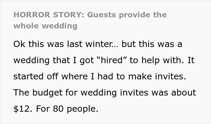 Woman Shares Bride-From-Hell’s Wedding Invitations That Made Her Bail On The Event Altogether Woman Shares Bride-From-Hell’s Wedding Invitations That Made Her Bail On The Event Altogether