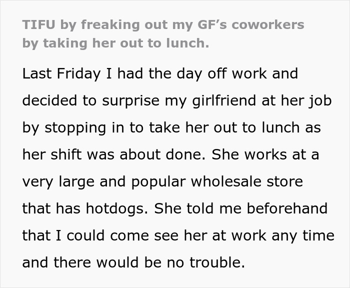 Woman’s BF Accidentally Causes Chaos At Her Work When He Comes To Take Her To Lunch Woman’s BF Accidentally Causes Chaos At Her Work When He Comes To Take Her To Lunch