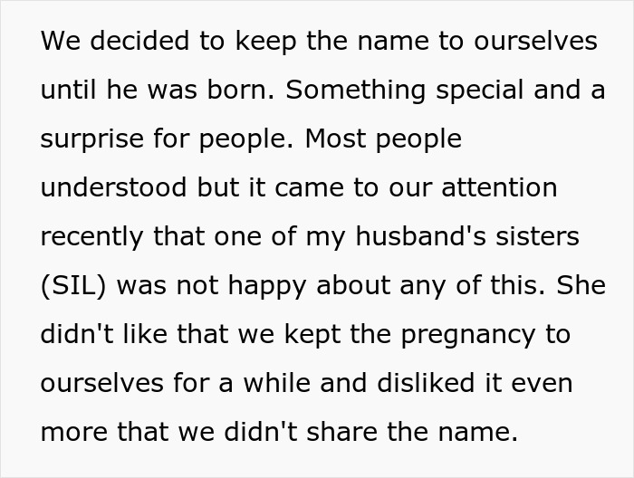 SIL Desperately Wants To Insert Herself Into Couple’s Pregnancy, Rudely Says She Feels ‘Cut Out’ SIL Desperately Wants To Insert Herself Into Couple’s Pregnancy, Rudely Says She Feels ‘Cut Out’