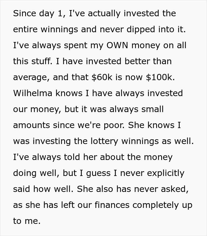 “AITA For Spending My Son’s Lottery Winnings Money?” “AITA For Spending My Son’s Lottery Winnings Money?”