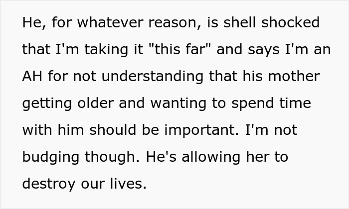 Woman Is Tired Of MIL Acting Like Her Son Is Her Husband, Decides On Divorce