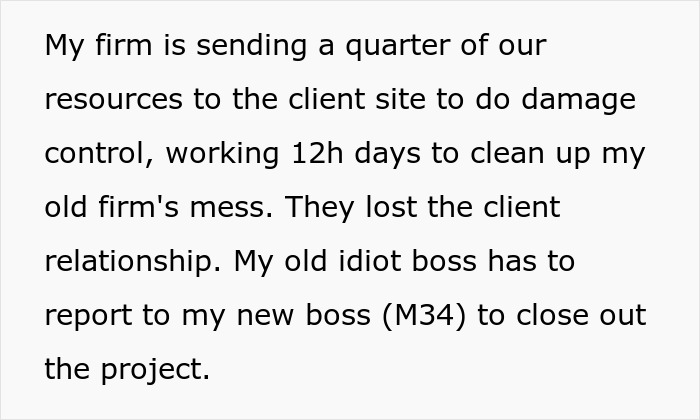 Woman Resigns After Being Removed From A Project, Watches Company Crumble Down At Her New Job Woman Resigns After Being Removed From A Project, Watches Company Crumble Down At Her New Job