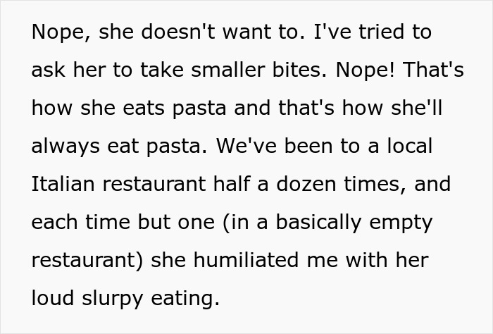 Guy Abandons GF At Restaurant Just Because She Orders Spaghetti