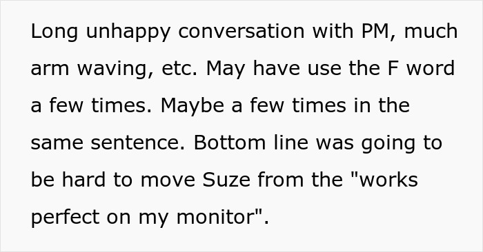 Team Manager Takes Designer's Big Monitors Away To Show How Real Users See Her Designs Team Manager Takes Designer's Big Monitors Away To Show How Real Users See Her Designs