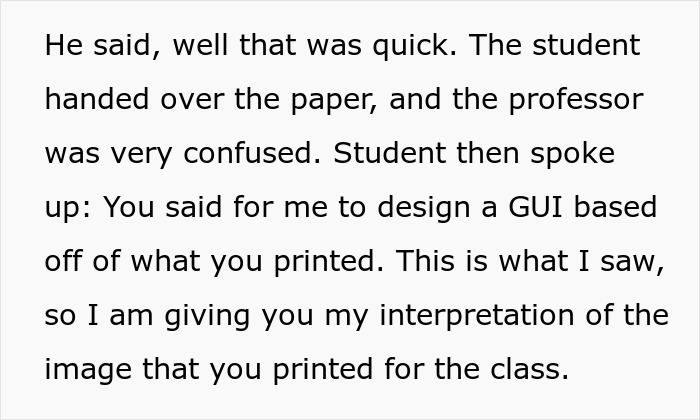 Professor Demands Blind Student To Give An Interpretation Of An Image, They Maliciously Comply Professor Demands Blind Student To Give An Interpretation Of An Image, They Maliciously Comply