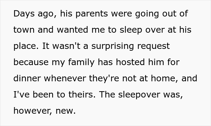 Woman Is Incredibly Enraged After 18 Y.O. Girl Refuses To Sleep Over With Her Son Of Same Age Woman Is Incredibly Enraged After 18 Y.O. Girl Refuses To Sleep Over With Her Son Of Same Age