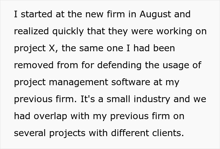 Woman Resigns After Being Removed From A Project, Watches Company Crumble Down At Her New Job Woman Resigns After Being Removed From A Project, Watches Company Crumble Down At Her New Job