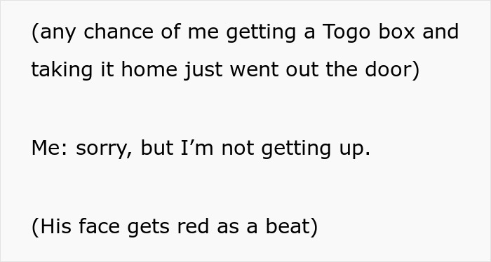 Man Puts Entitled Couple In Their Place, Resumes Enjoying His Chicken Wings Man Puts Entitled Couple In Their Place, Resumes Enjoying His Chicken Wings