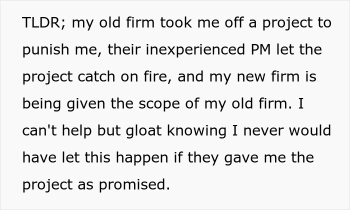 Woman Resigns After Being Removed From A Project, Watches Company Crumble Down At Her New Job Woman Resigns After Being Removed From A Project, Watches Company Crumble Down At Her New Job