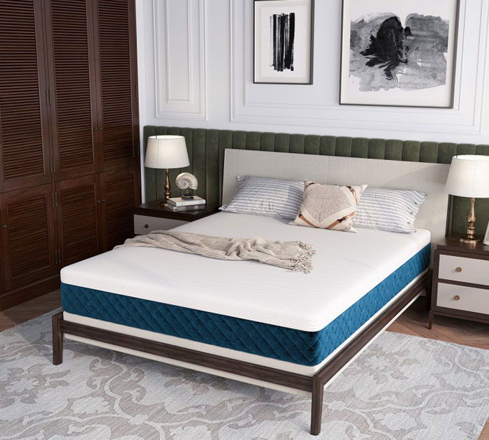 Snooze In Style: 10 Inch Mattress With Luxe Jacquard Fabric Cover !