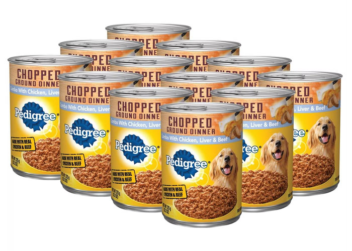 Pedigree Chopped Ground Dinner with Chicken, Beef & Liver dog food