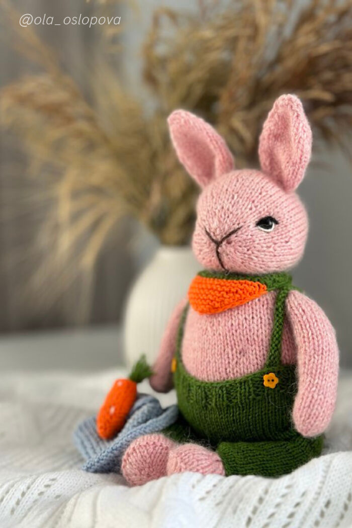The Result Of My Little Bunny Knitting Pattern
