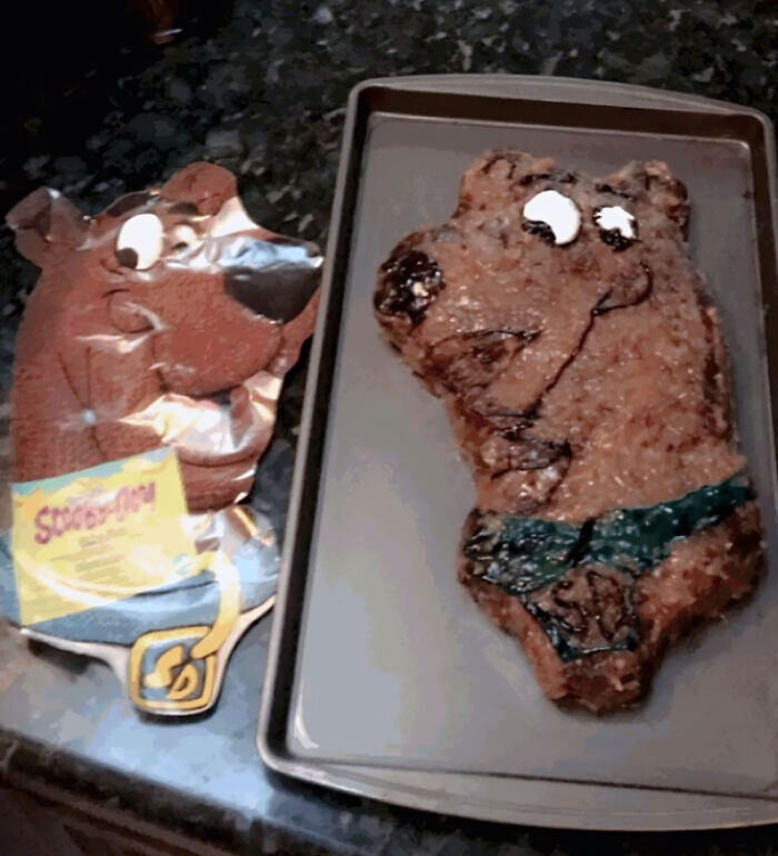 My Wife's Attempt At A Scooby-Doo Cake