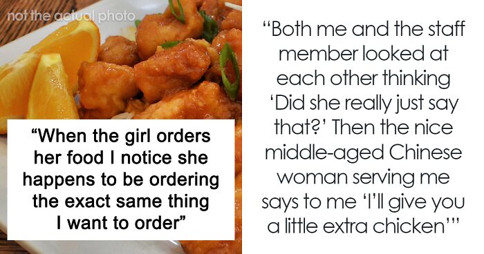 Woman With Main Character Syndrome Freaks Out After Stranger Orders The Same Meal