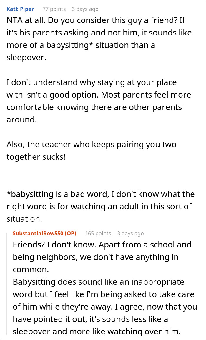 Woman Is Incredibly Enraged After 18 Y.O. Girl Refuses To Sleep Over With Her Son Of Same Age Woman Is Incredibly Enraged After 18 Y.O. Girl Refuses To Sleep Over With Her Son Of Same Age