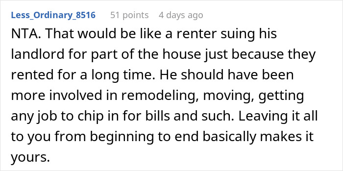 Ex Feels Entitled To Half Of House Sale Earnings, Is Shocked To Be Left With Nothing Ex Feels Entitled To Half Of House Sale Earnings, Is Shocked To Be Left With Nothing