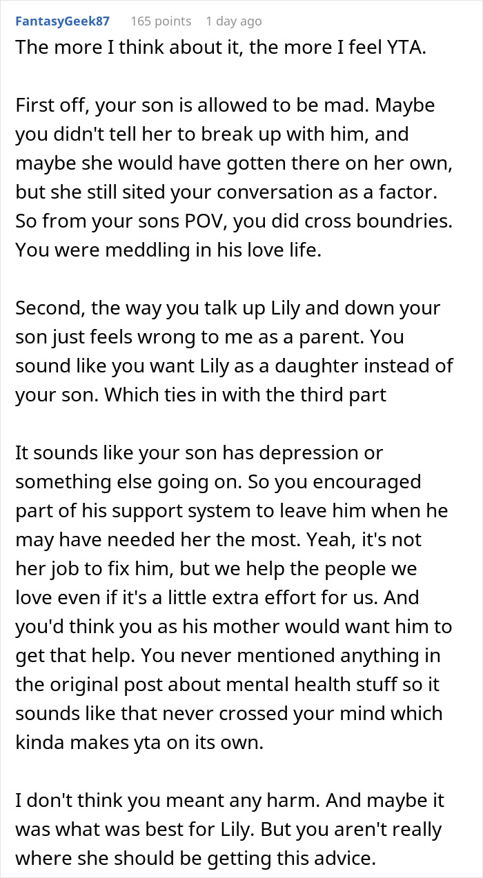 Woman Breaks Up With BF Of 3 Years After His Mom Tells Her He’s Not Gonna Change, Drama Ensues Woman Breaks Up With BF Of 3 Years After His Mom Tells Her He’s Not Gonna Change, Drama Ensues