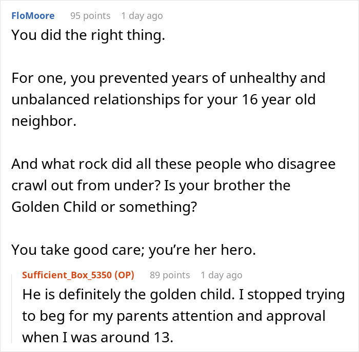 Woman Is Disgusted By Her 25 Y.O. Brother Dating A 16 Y.O., Decides To Uncover Their Secret Woman Is Disgusted By Her 25 Y.O. Brother Dating A 16 Y.O., Decides To Uncover Their Secret