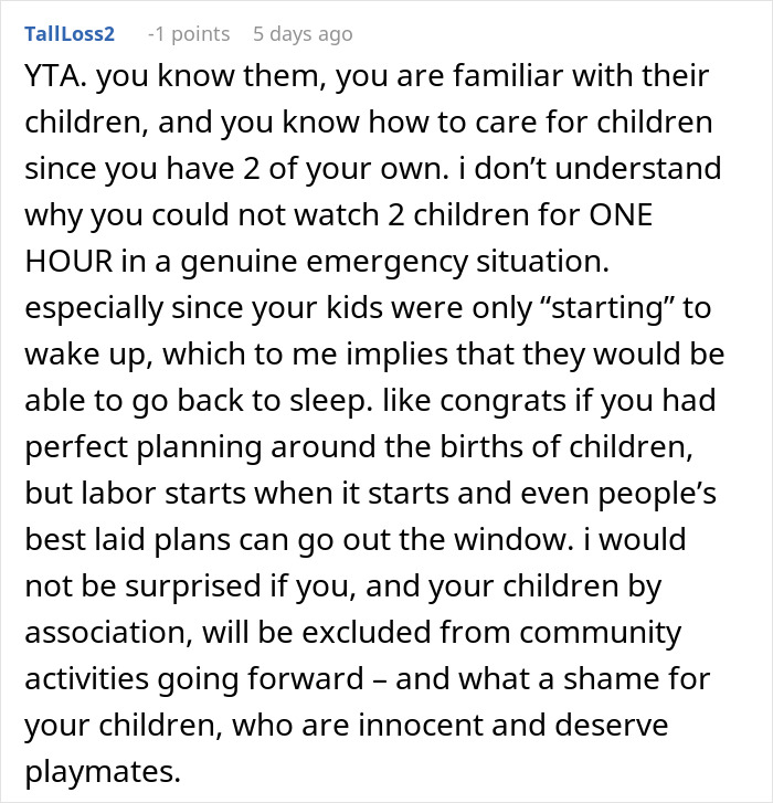 "They Call Me Evil And Rude": Couple Asks Neighbor To Take Kids At 3am, Are Shocked To Be Told ‘No’ "They Call Me Evil And Rude": Couple Asks Neighbor To Take Kids At 3am, Are Shocked To Be Told ‘No’