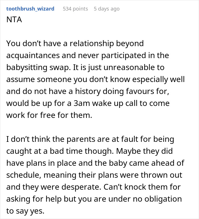 "They Call Me Evil And Rude": Couple Asks Neighbor To Take Kids At 3am, Are Shocked To Be Told ‘No’ "They Call Me Evil And Rude": Couple Asks Neighbor To Take Kids At 3am, Are Shocked To Be Told ‘No’
