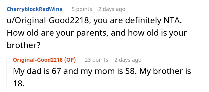 Parents Upset Daughter Cut Their Allowance By $200, The Amount They Kept Transferring To Her Brother Parents Upset Daughter Cut Their Allowance By $200, The Amount They Kept Transferring To Her Brother